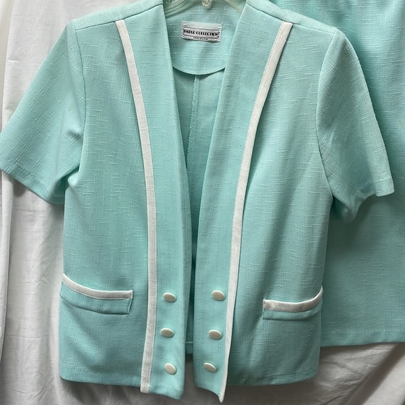 Pablo collection 2 picec open top skirt suit ladies sz 14p 3/14/4 - Picture 3 of 8